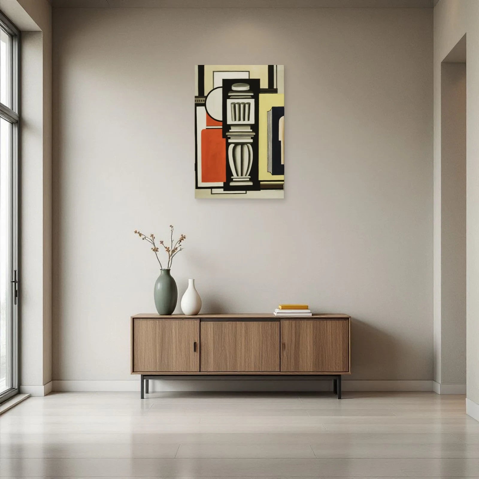 Tableau Le Balustre – Fernand Léger dans une entrée ou un couloir - Art Virtuoso