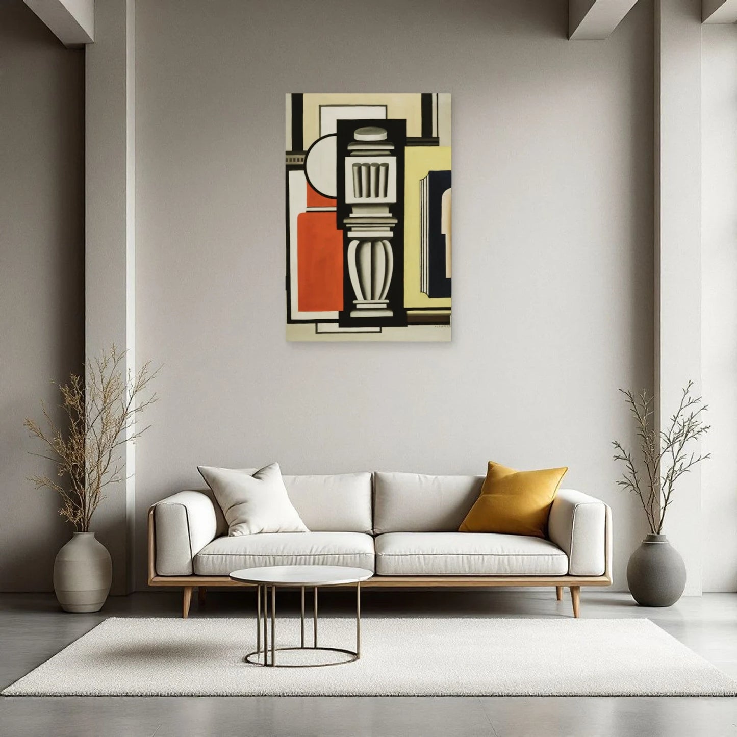 Tableau Le Balustre – Fernand Léger dans un salon - Art Virtuoso