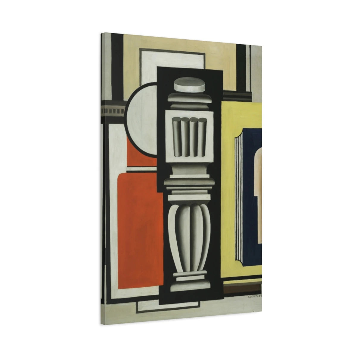 Tableau Le Balustre – Fernand Léger vue de profil, toile 3D avec bords imprimés