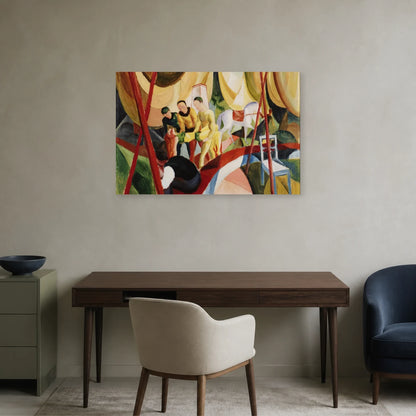 Tableau Le Cirque – August Macke dans un bureau - Art Virtuoso