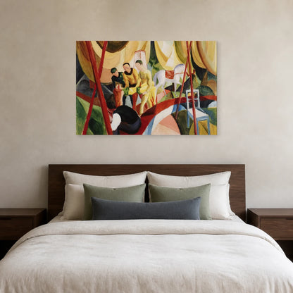 Tableau Le Cirque – August Macke dans une chambre - Art Virtuoso