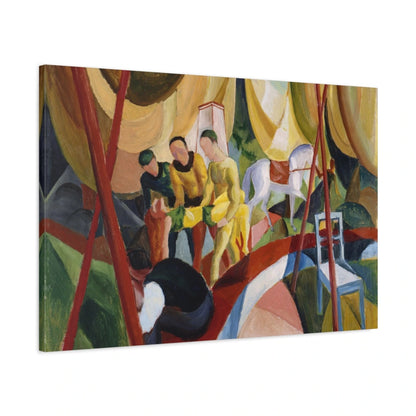 Tableau Le Cirque – August Macke - toile 3D avec bords imprimés - Art Virtuoso