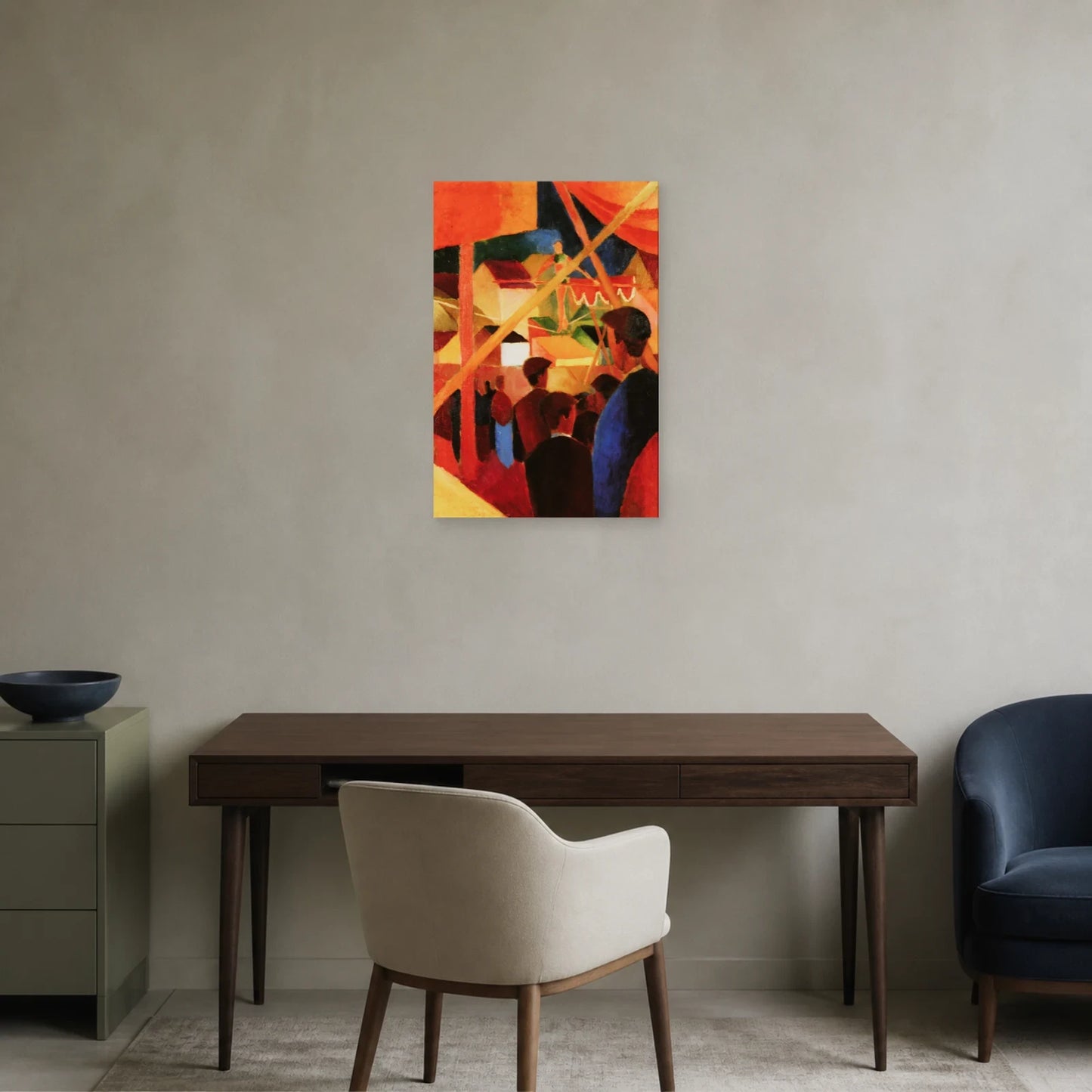 Tableau Le Funambule – August Macke dans un bureau - Art Virtuoso