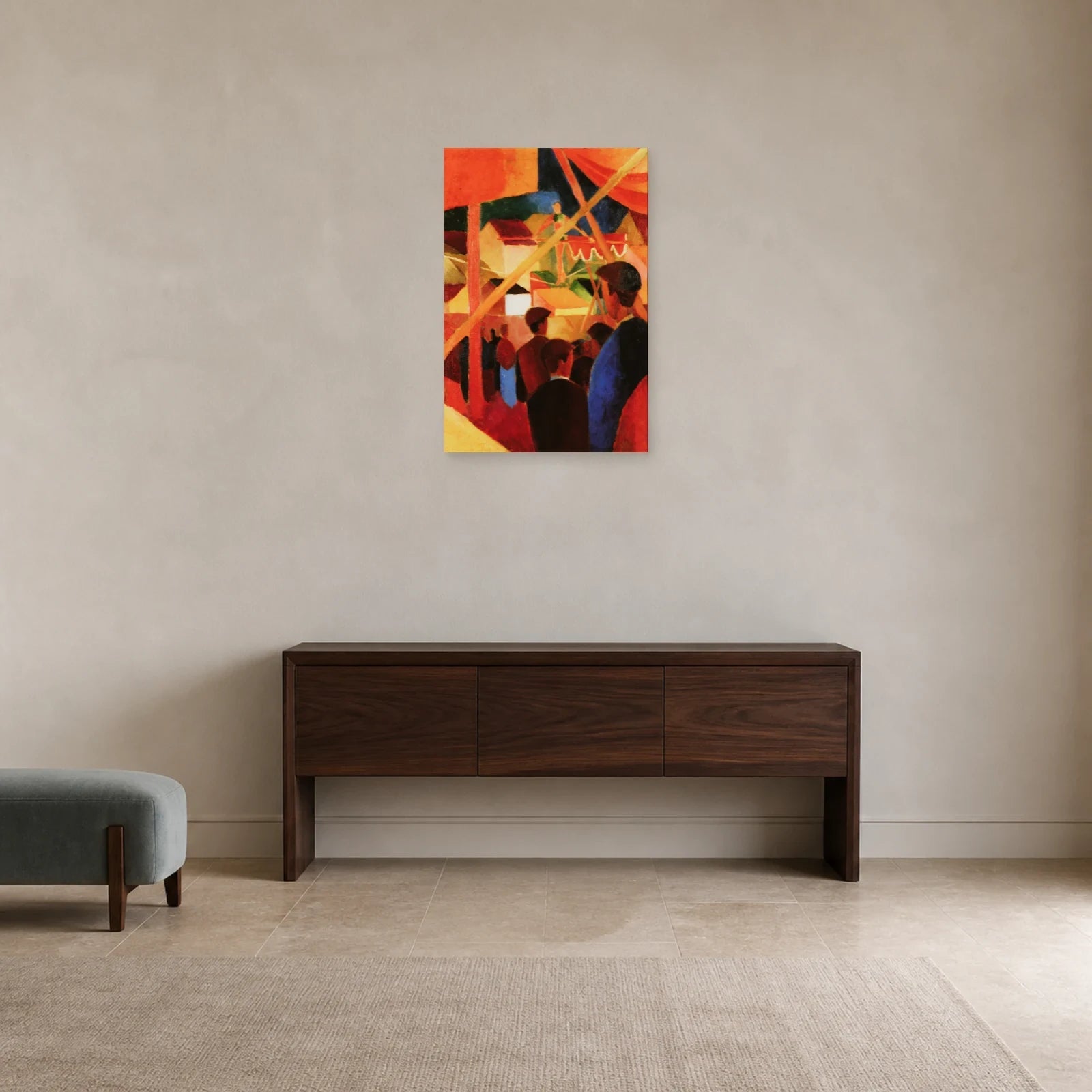 Tableau Le Funambule – August Macke dans une entrée ou un couloir - Art Virtuoso