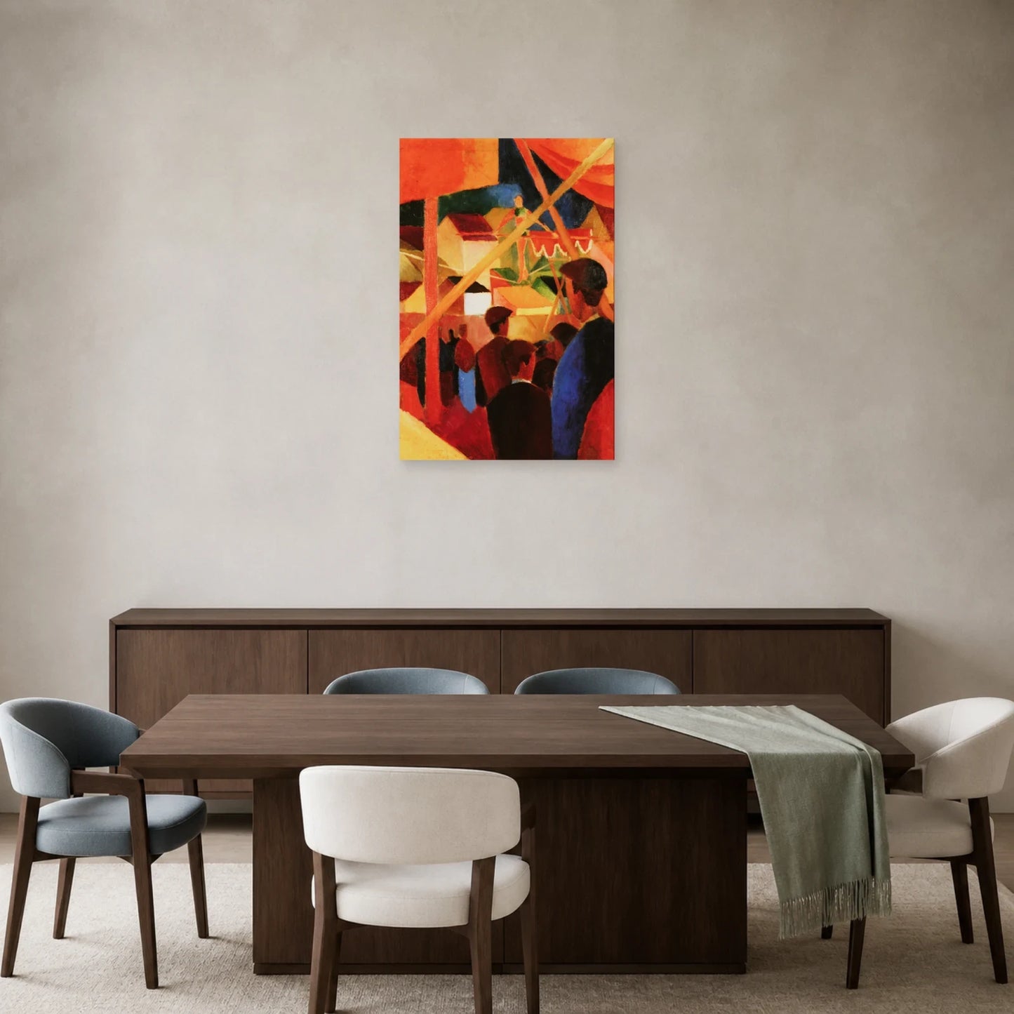 Tableau Le Funambule – August Macke dans une salle à manger - Art Virtuoso