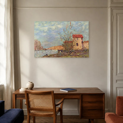 Tableau Le Loing à Moret – Alfred Sisley dans un bureau - Art Virtuoso
