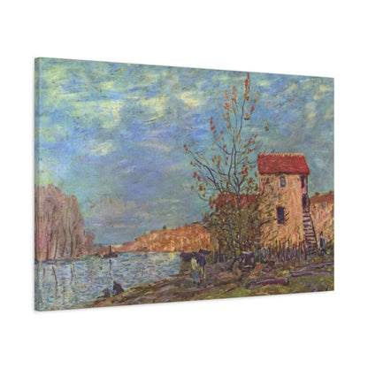 Tableau Le Loing à Moret – Alfred Sisley - toile 3D avec bords imprimés - Art Virtuoso