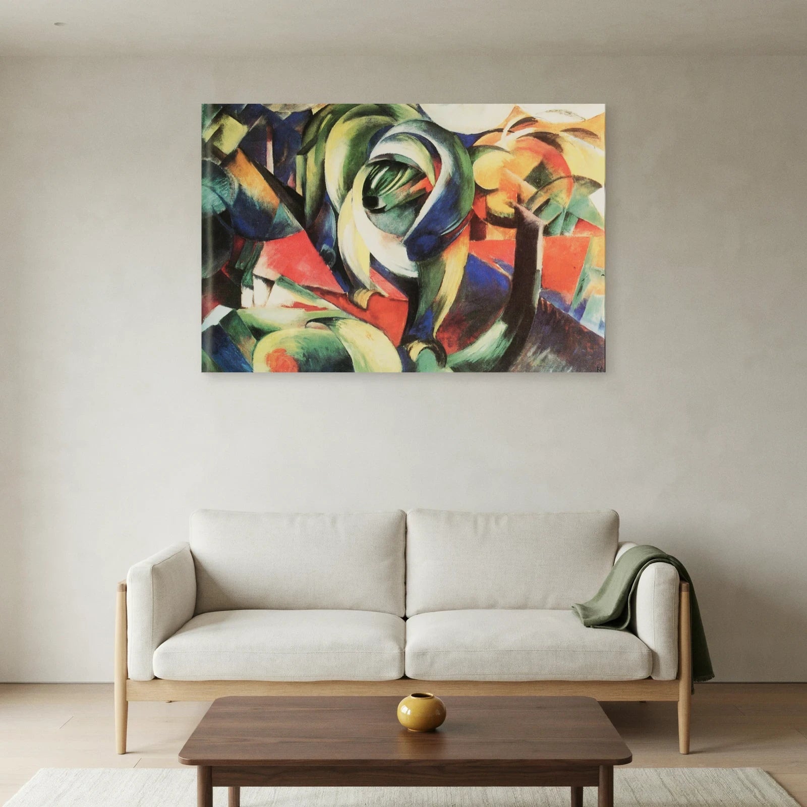 Tableau Le Mandrill – Franz Marc dans un salon - Art Virtuoso