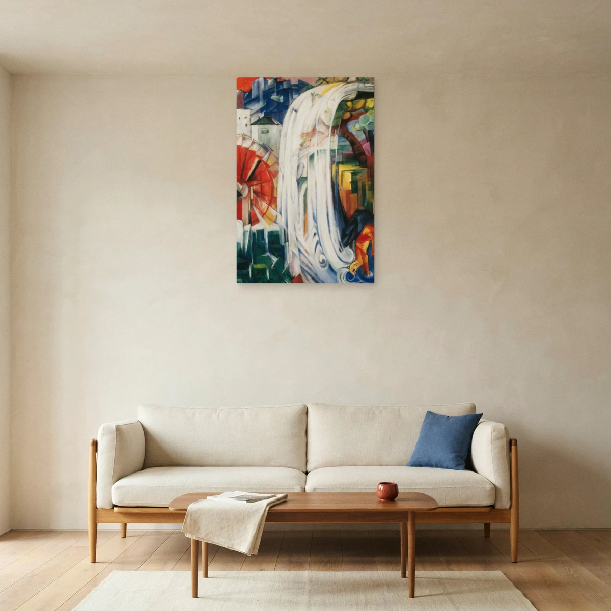 Tableau Le Moulin enchanté – Franz Marc dans un salon - Art Virtuoso