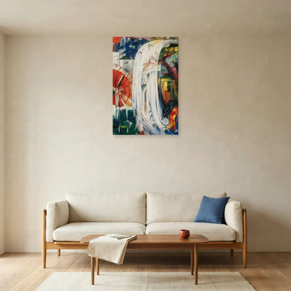 Tableau Le Moulin enchanté – Franz Marc dans un salon - Art Virtuoso