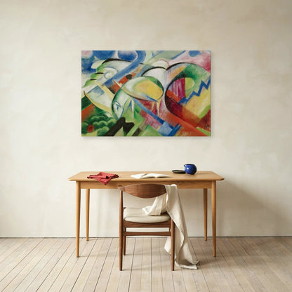 Tableau Le Mouton – Franz Marc dans un bureau - Art Virtuoso