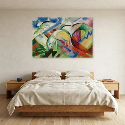 Tableau Le Mouton – Franz Marc dans une chambre - Art Virtuoso