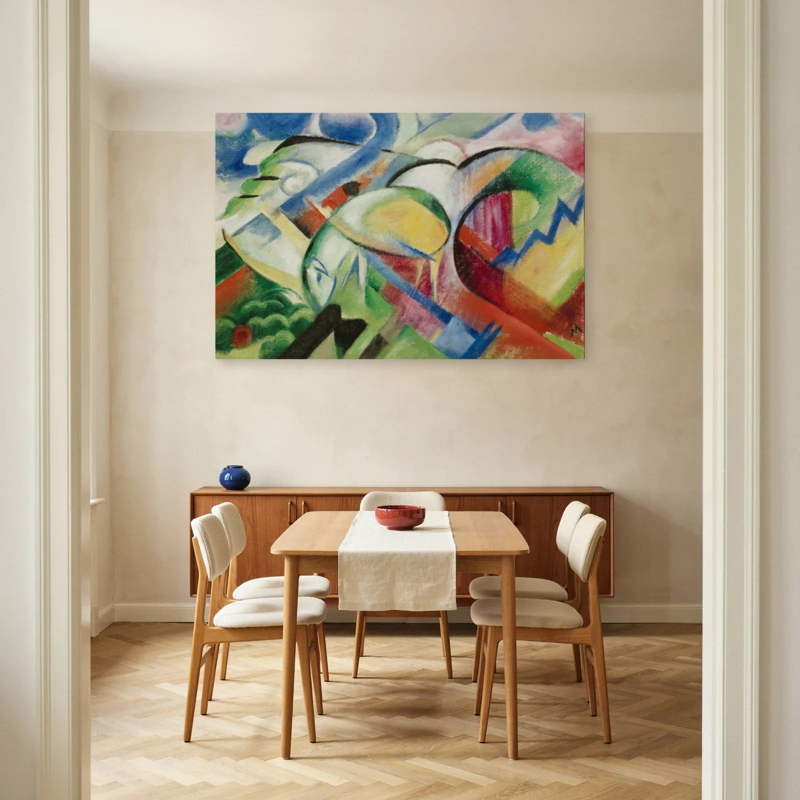 Tableau Le Mouton – Franz Marc dans une salle à manger - Art Virtuoso