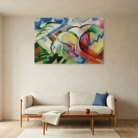 Tableau Le Mouton – Franz Marc dans un salon - Art Virtuoso