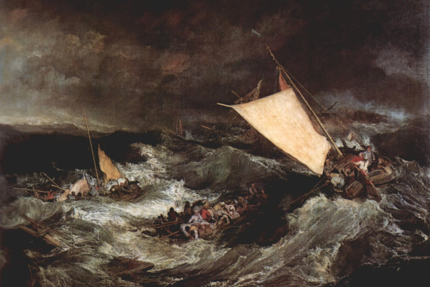 Le Naufrage de William Turner – reproduction sur toile – format L
