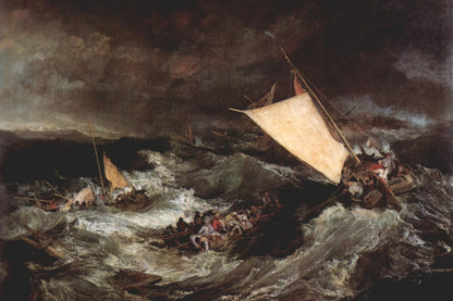 Le Naufrage de William Turner – reproduction sur toile – format L