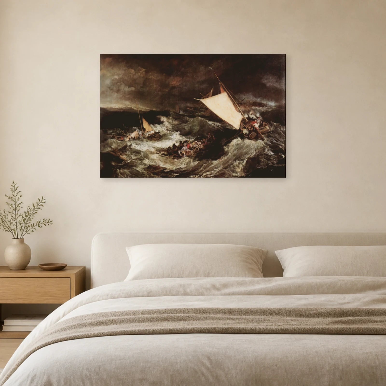 Tableau Le Naufrage – William Turner dans une chambre - Art Virtuoso