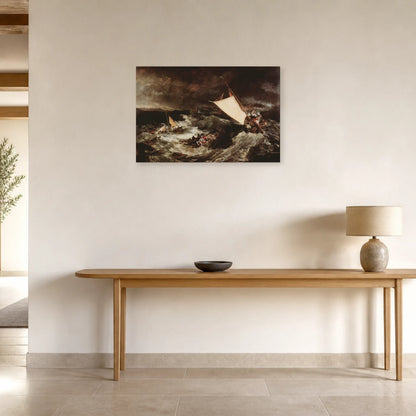 Tableau Le Naufrage – William Turner dans une entrée ou un couloir - Art Virtuoso