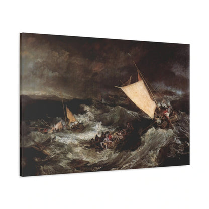 Tableau Le Naufrage – William Turner - toile 3D avec bords imprimés - Art Virtuoso