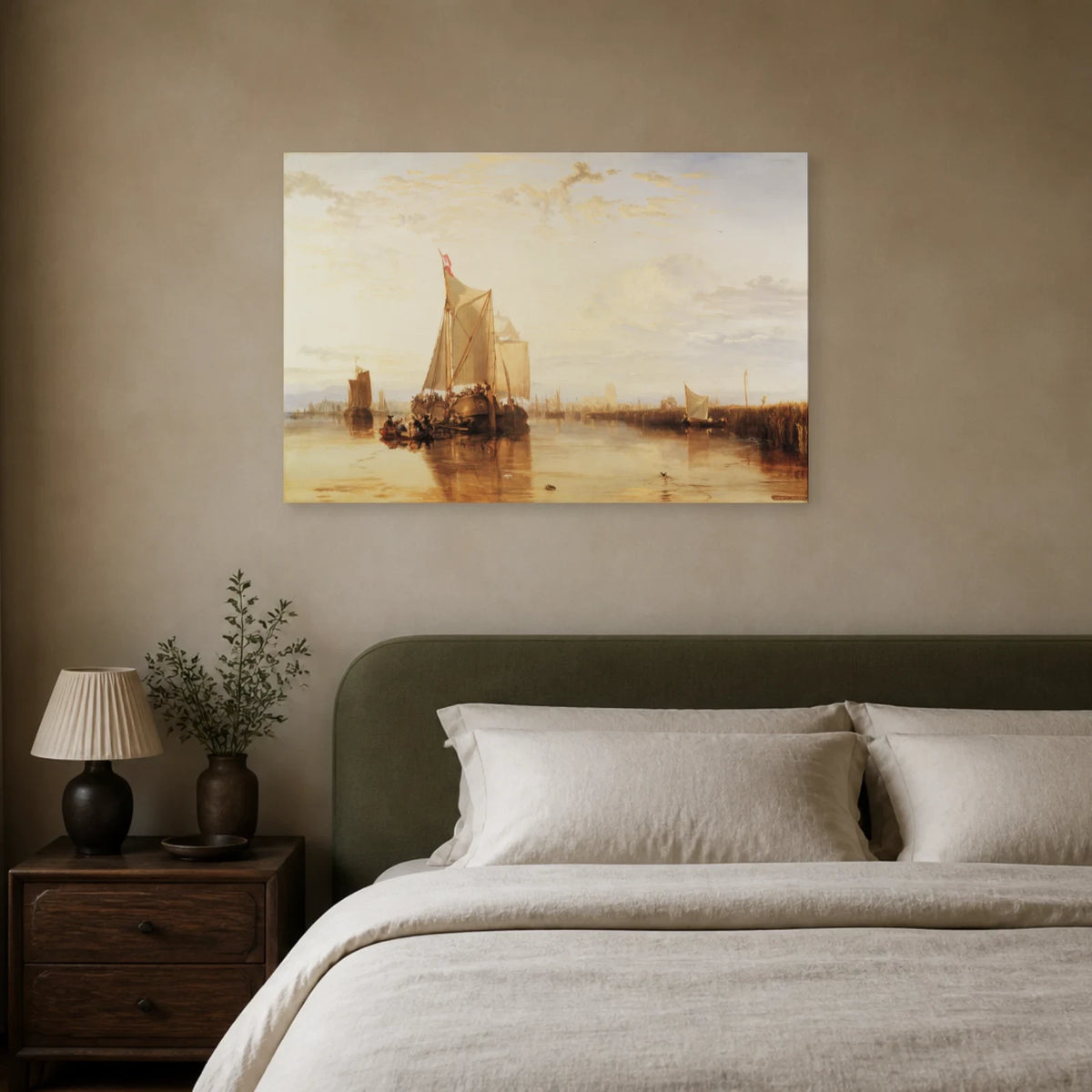Tableau Le Paquebot de Dordrecht – William Turner dans une chambre - Art Virtuoso