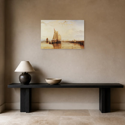 Tableau Le Paquebot de Dordrecht – William Turner dans une entrée ou un couloir - Art Virtuoso
