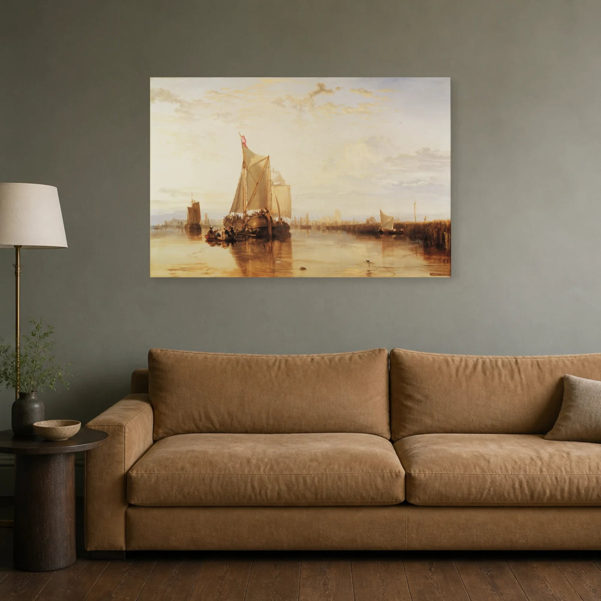 Tableau Le Paquebot de Dordrecht – William Turner dans un salon - Art Virtuoso