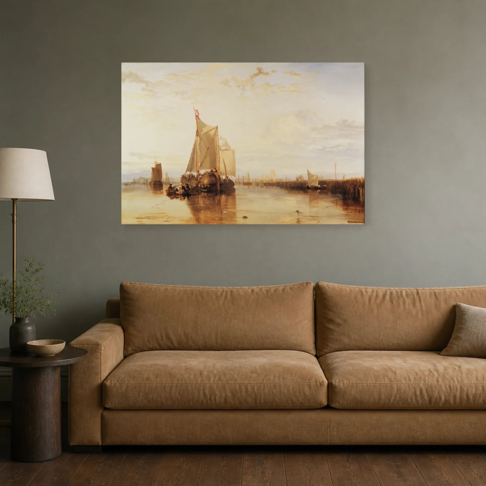 Tableau Le Paquebot de Dordrecht – William Turner dans un salon - Art Virtuoso