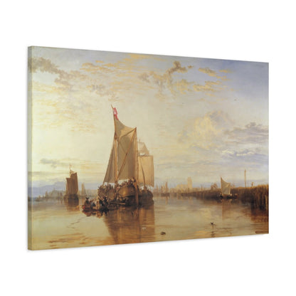 Tableau Le Paquebot de Dordrecht – William Turner - toile 3D avec bords imprimés - Art Virtuoso