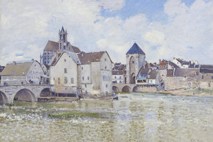 Le Pont de Moret, reproduction impressionniste – toile format L
