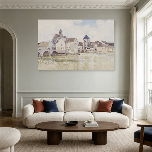 Tableau Le Pont de Moret – Alfred Sisley dans un salon - Art Virtuoso