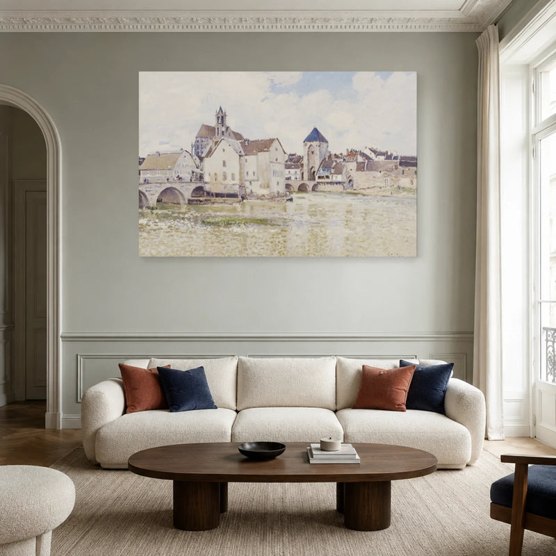Tableau Le Pont de Moret – Alfred Sisley dans un salon - Art Virtuoso
