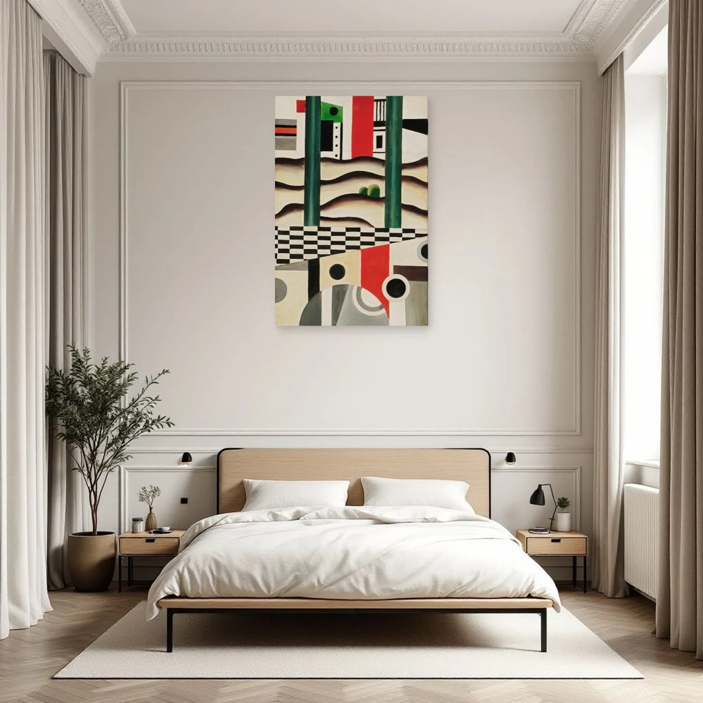 Tableau Le Pont – Fernand Léger dans une chambre - Art Virtuoso