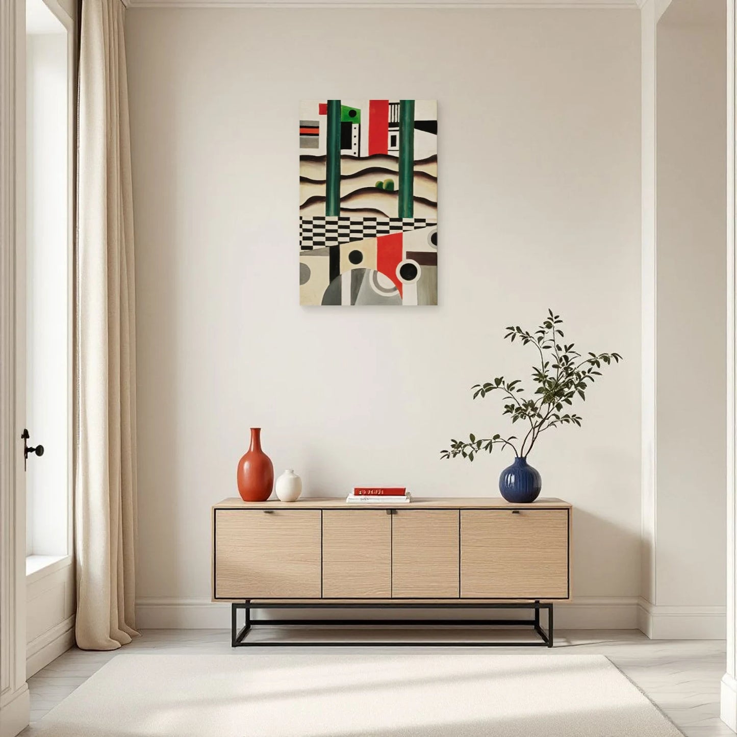 Tableau Le Pont – Fernand Léger dans une entrée ou un couloir - Art Virtuoso