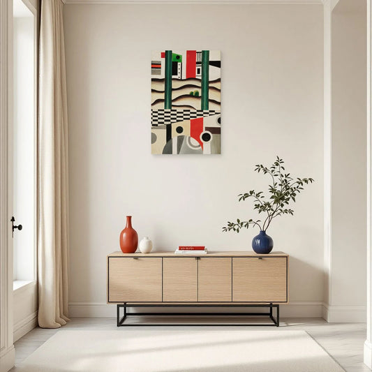 Tableau Le Pont – Fernand Léger dans une entrée ou un couloir - Art Virtuoso