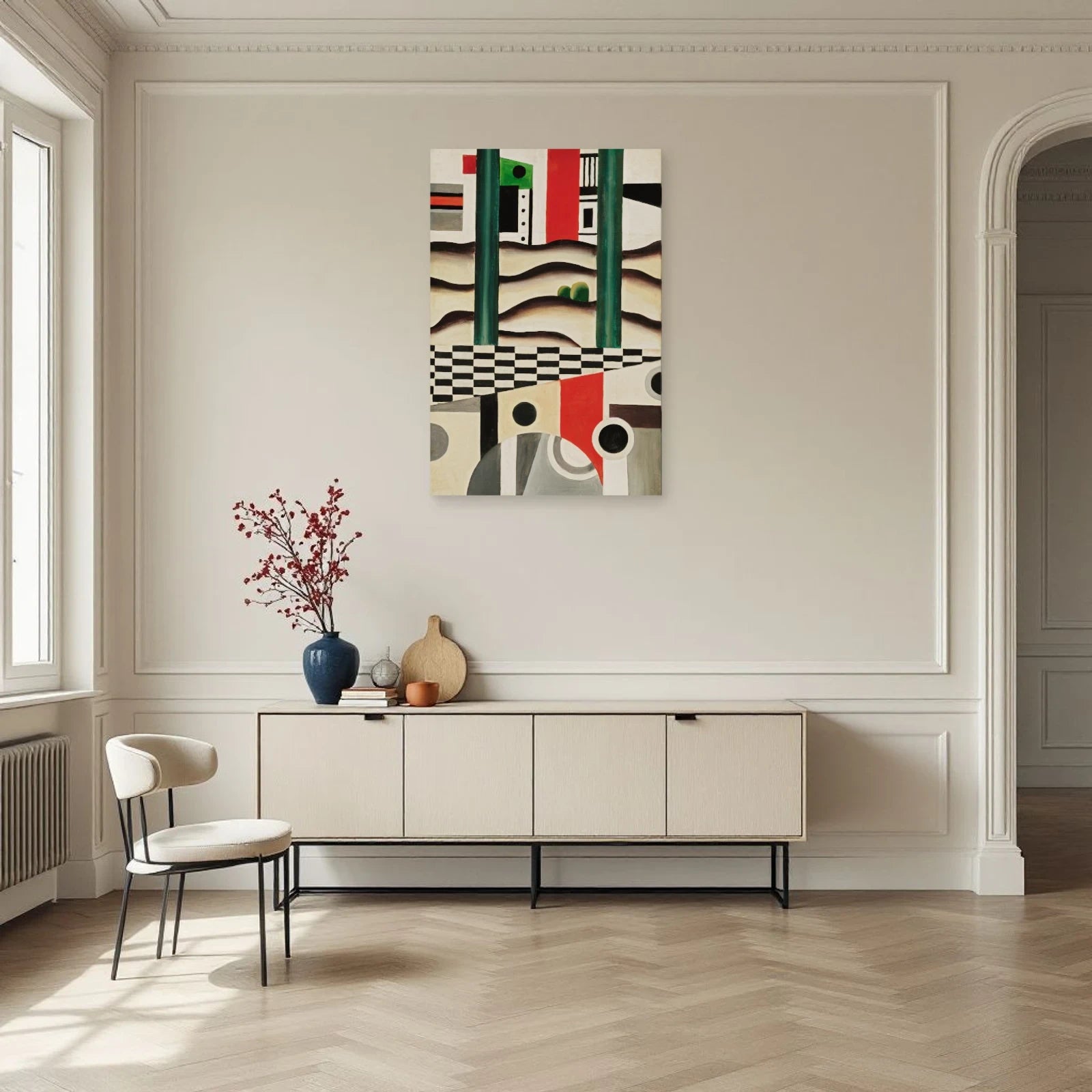 Tableau Le Pont – Fernand Léger dans une salle à manger - Art Virtuoso