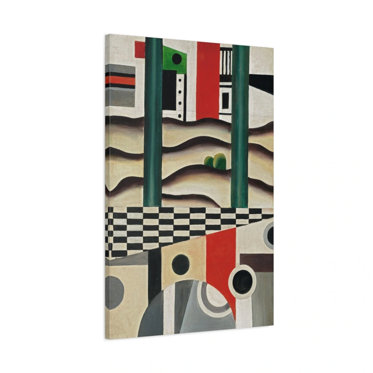 Tableau Le Pont – Fernand Léger vue de profil, toile 3D avec bords imprimés