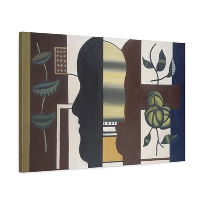 Tableau Le Profil noir – Fernand Léger vue de profil, toile 3D avec bords imprimés