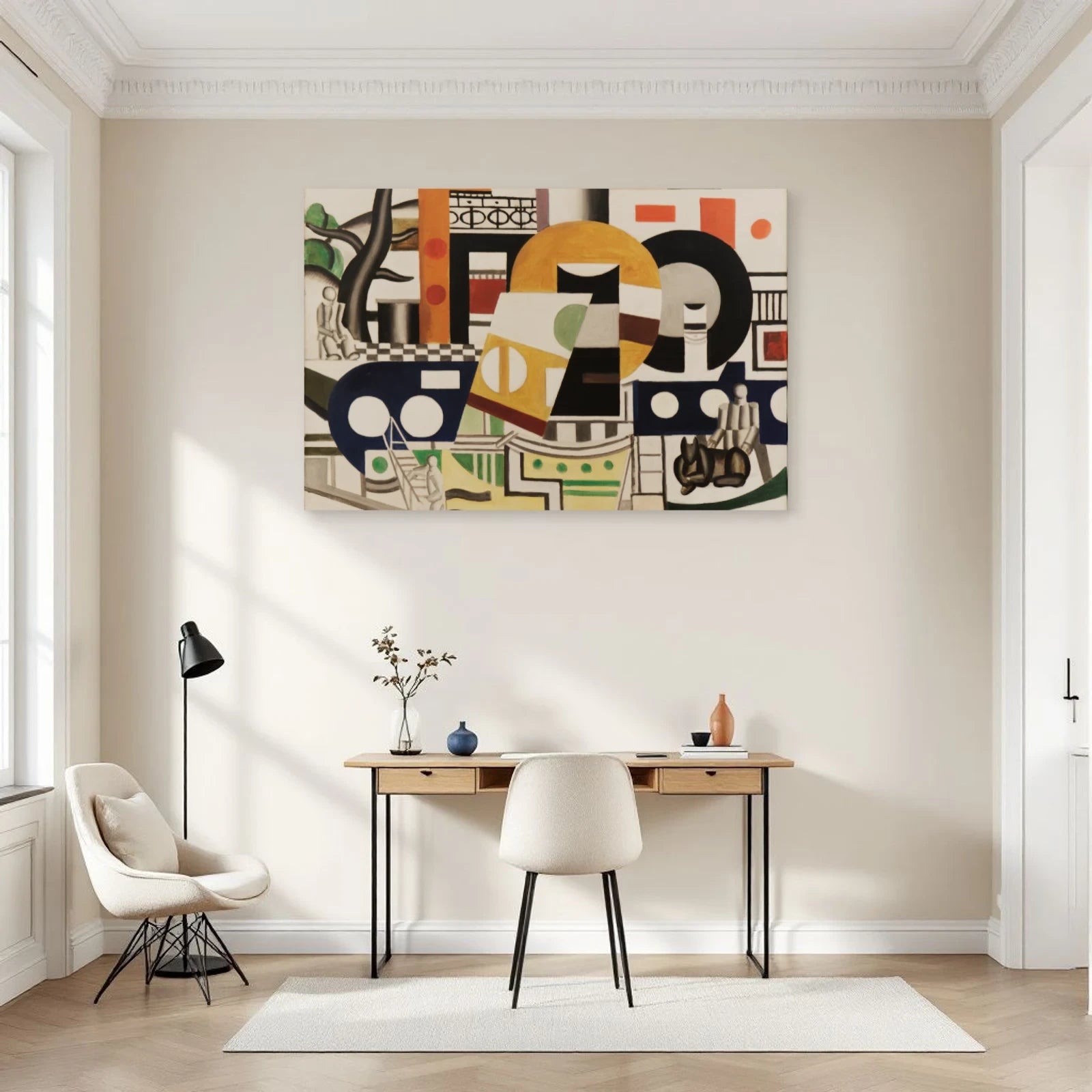 Tableau Le Remorqueur – Fernand Léger dans un bureau - Art Virtuoso