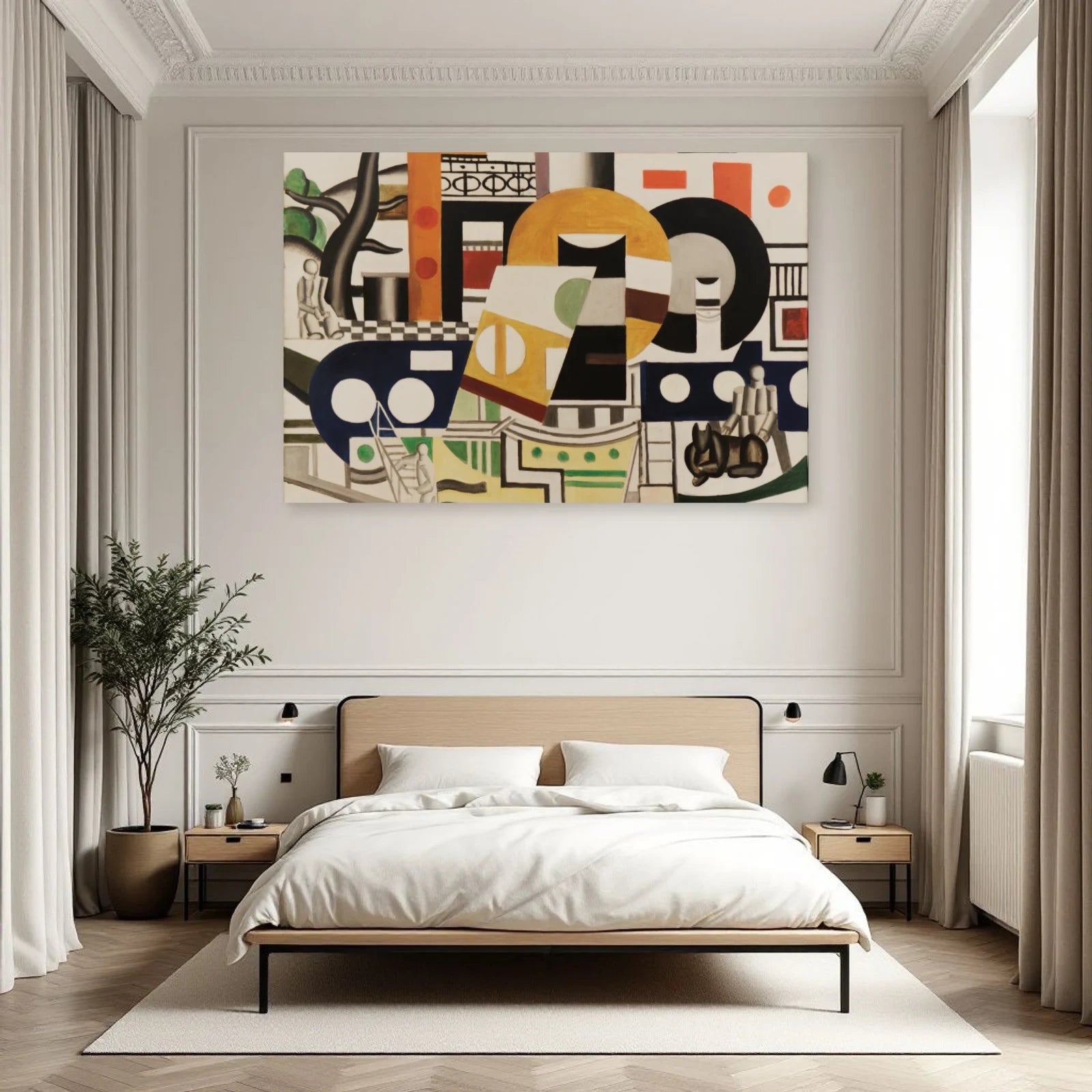 Tableau Le Remorqueur – Fernand Léger dans une chambre - Art Virtuoso