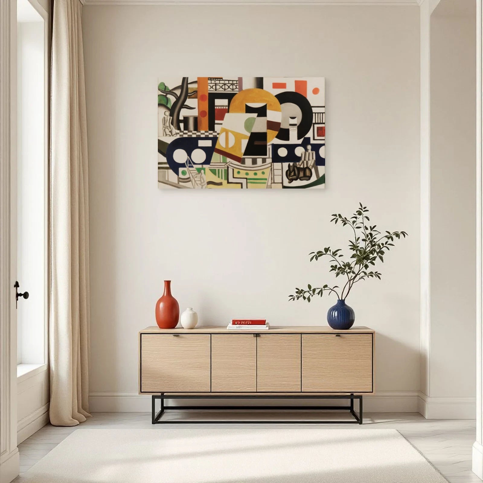 Tableau Le Remorqueur – Fernand Léger dans une entrée ou un couloir - Art Virtuoso