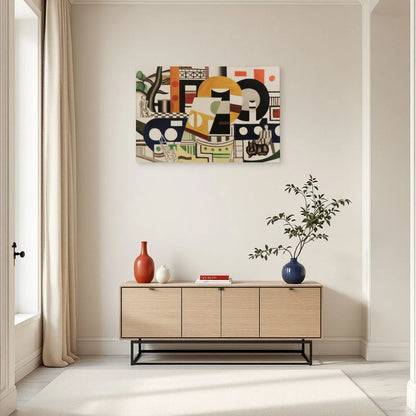 Tableau Le Remorqueur – Fernand Léger dans une entrée ou un couloir - Art Virtuoso