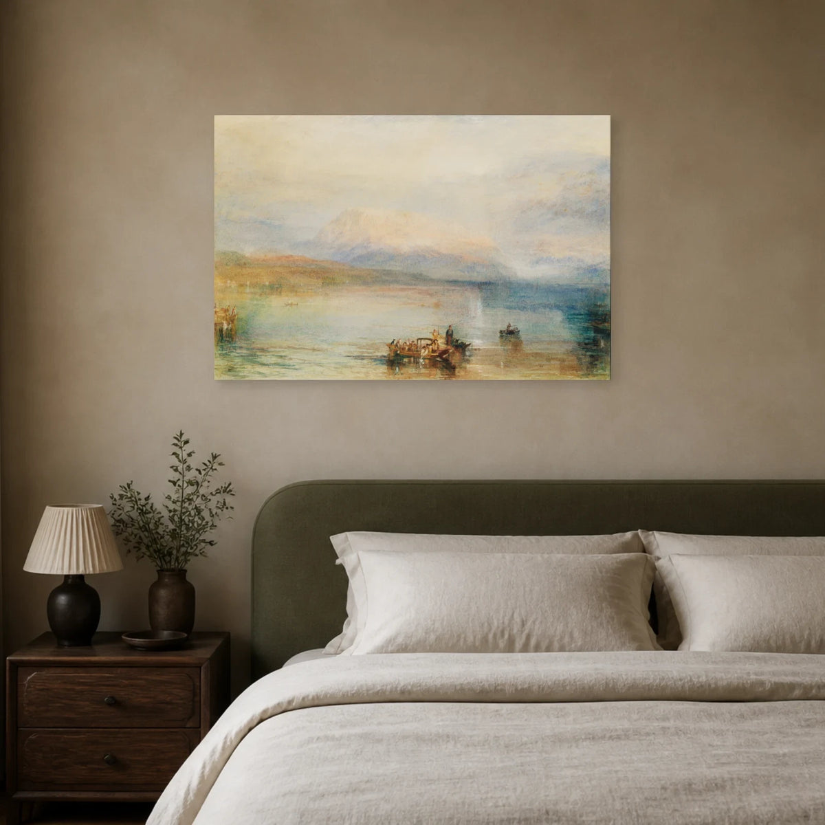 Tableau Le Rigi rouge – William Turner dans une chambre - Art Virtuoso