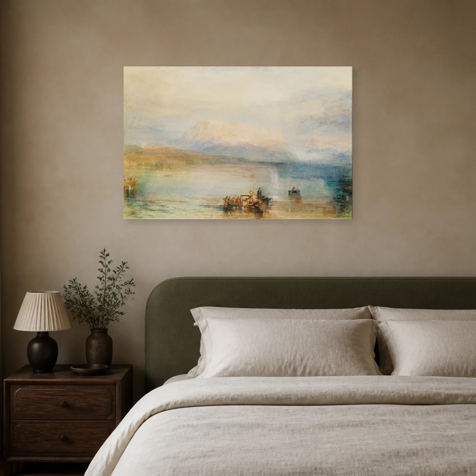 Tableau Le Rigi rouge – William Turner dans une chambre - Art Virtuoso