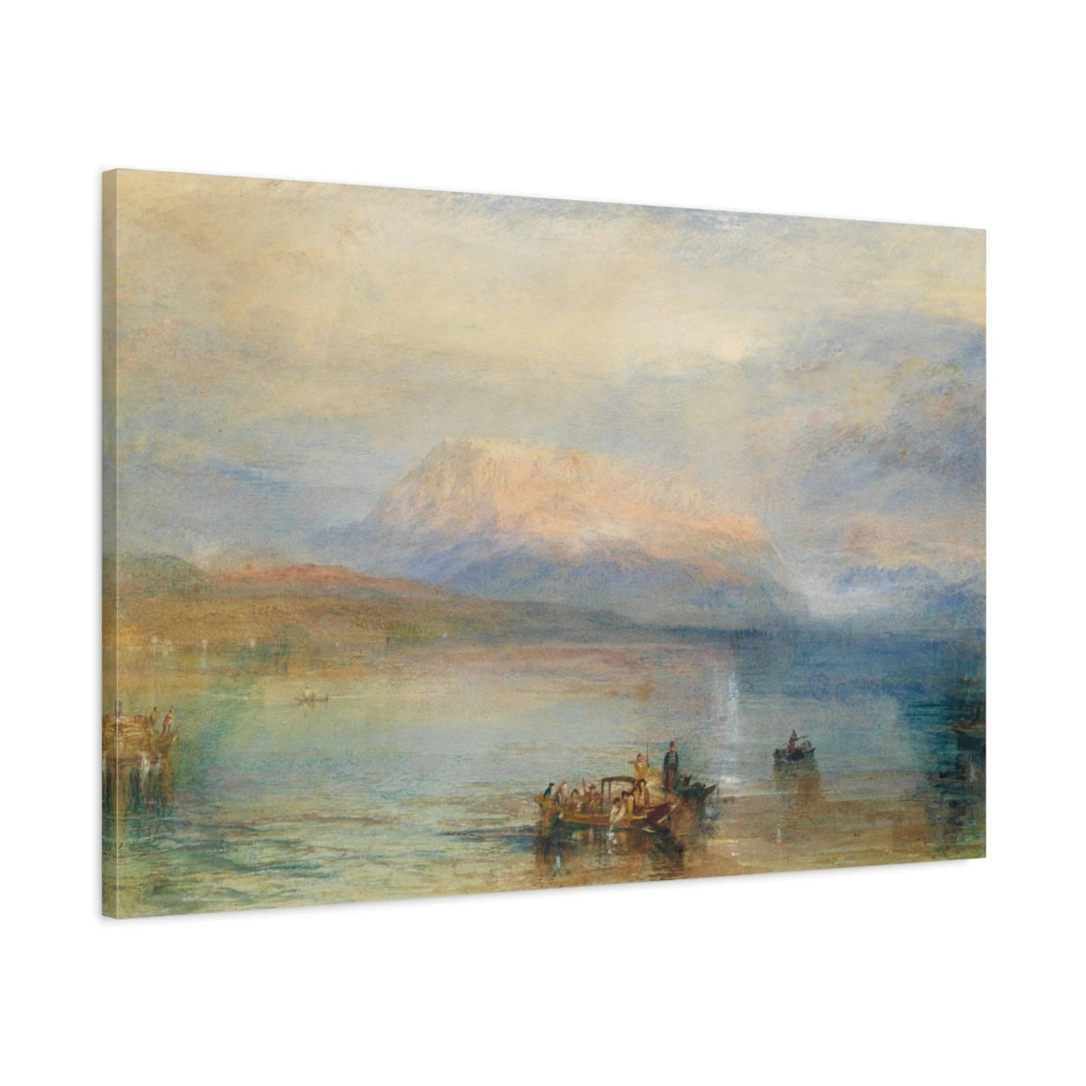 Tableau Le Rigi rouge – William Turner - toile 3D avec bords imprimés - Art Virtuoso