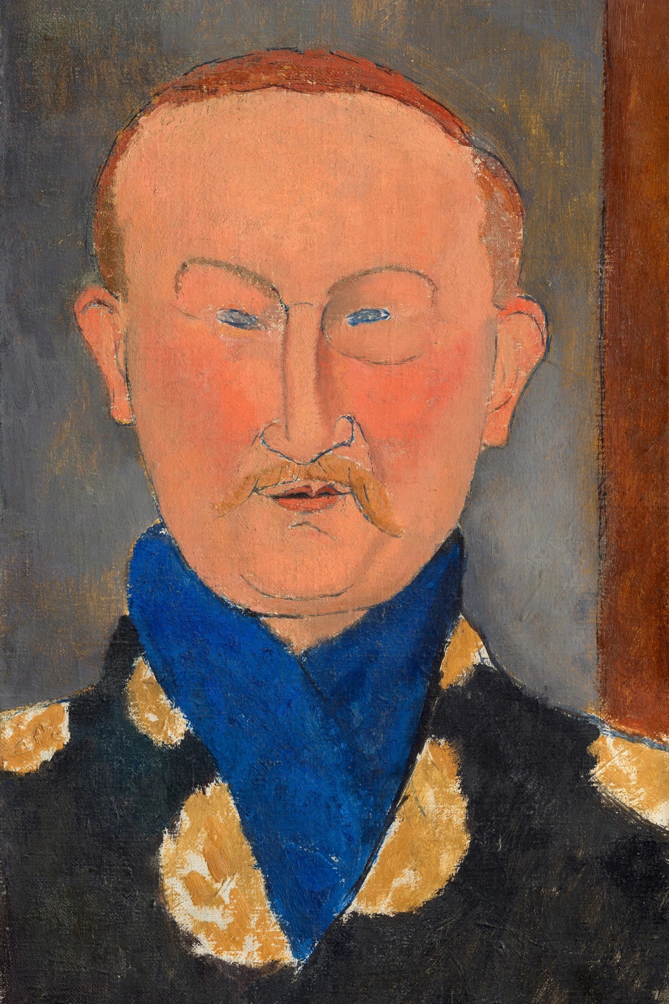 Léon Bakst d’Amedeo Modigliani – Léon Bakst apparaît de face avec un fin pince-nez – format M