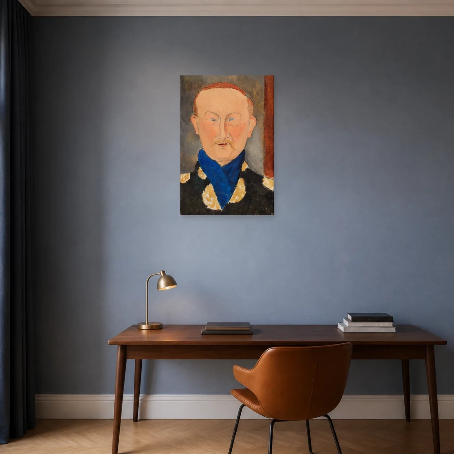 Tableau Léon Bakst – Amedeo Modigliani dans un bureau - Art Virtuoso
