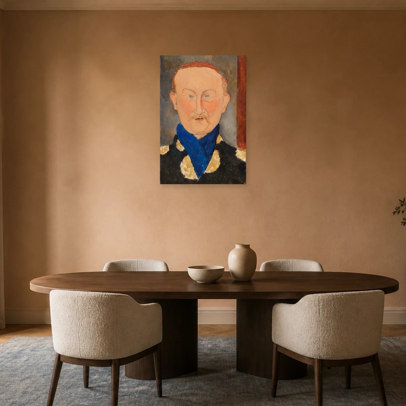 Tableau Léon Bakst – Amedeo Modigliani dans une salle à manger - Art Virtuoso