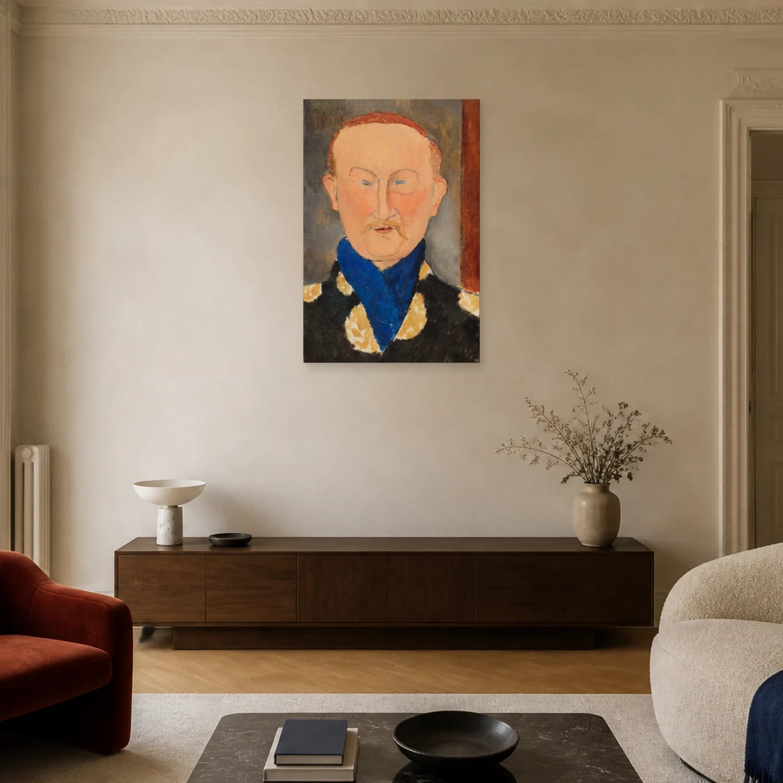 Tableau Léon Bakst – Amedeo Modigliani dans un salon - Art Virtuoso