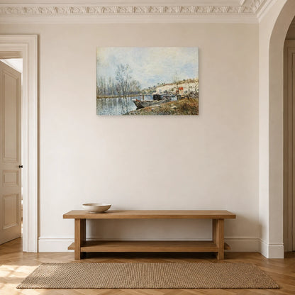 Tableau Les Bords du Loing vers Moret – Alfred Sisley dans une entrée ou un couloir - Art Virtuoso