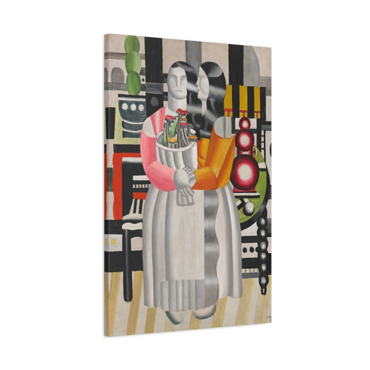Tableau Les Confidences – Fernand Léger vue de profil, toile 3D avec bords imprimés